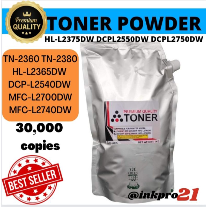 Toner powder refill for dcp L2540 L2540dw L2550 L5900 HL 1110 (Silver
