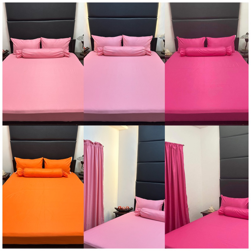 3in1 Fully Garterized Plain Bedsheet Canadian Cotton Shopee Philippines