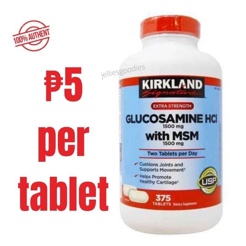 30 PCS Glucosamine HCI 1500 mg with MSM 1500 mg Extra Strength