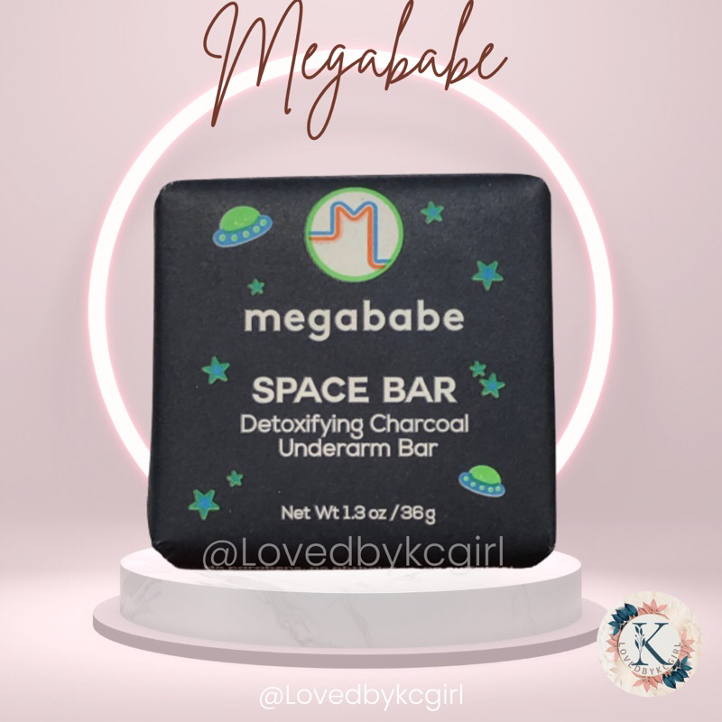 Megababe space bar detoxifying charcoal underarm bar MINI 36g