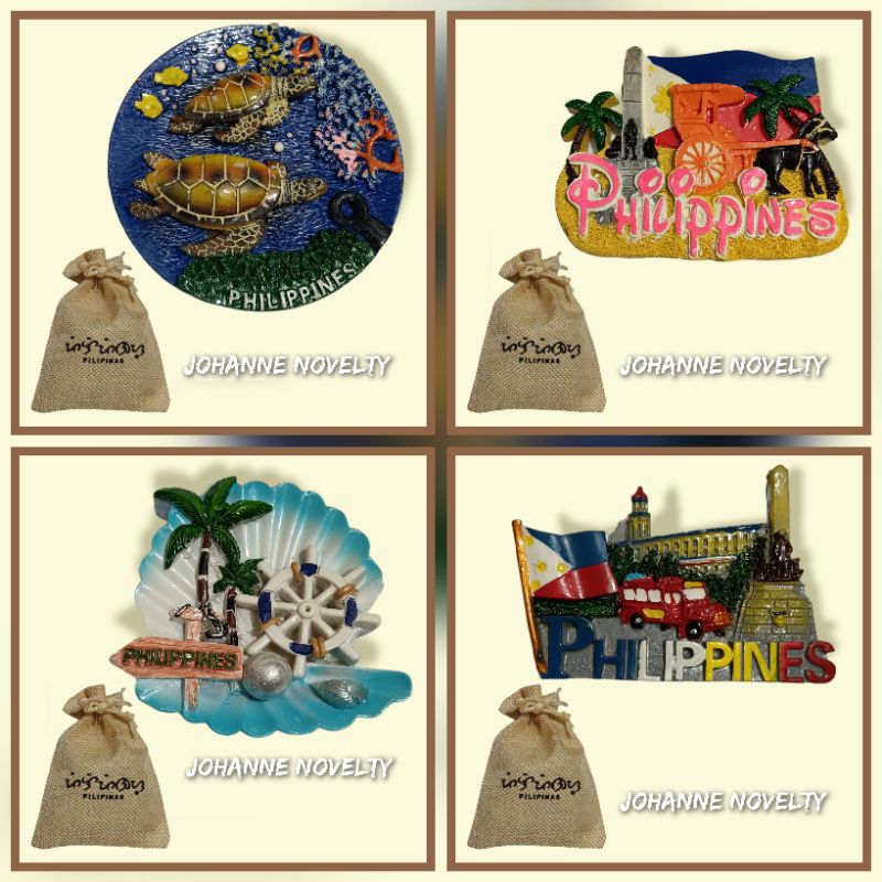 Philippine Souvenir Ref Fridge with Abaca Pouch