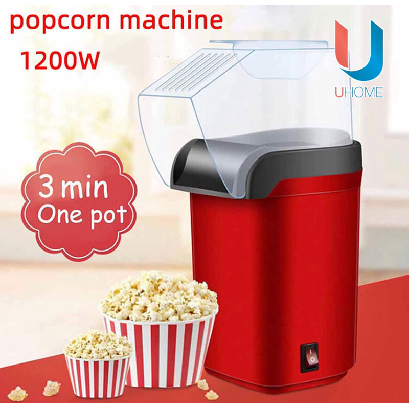 Popcorn Machine, 28-Cup 800W Fast Hot Oil Popcorn Maker with Stirring Rod 