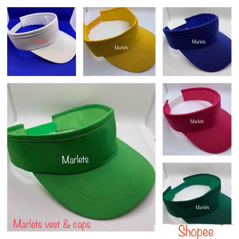 Sun Visors PLAIN Caps Hat very Good Quality Visor caps printable Makapal many colors locally made