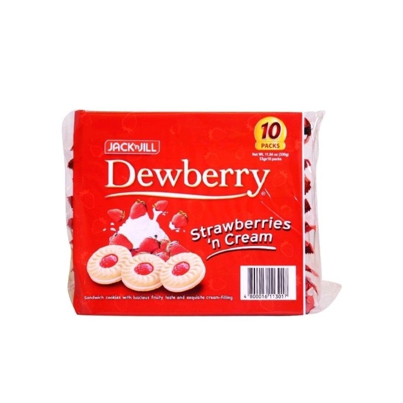 Jack N' Jill Dewberry Strawberry N' Creme Sandwich Cookies (pack of 10