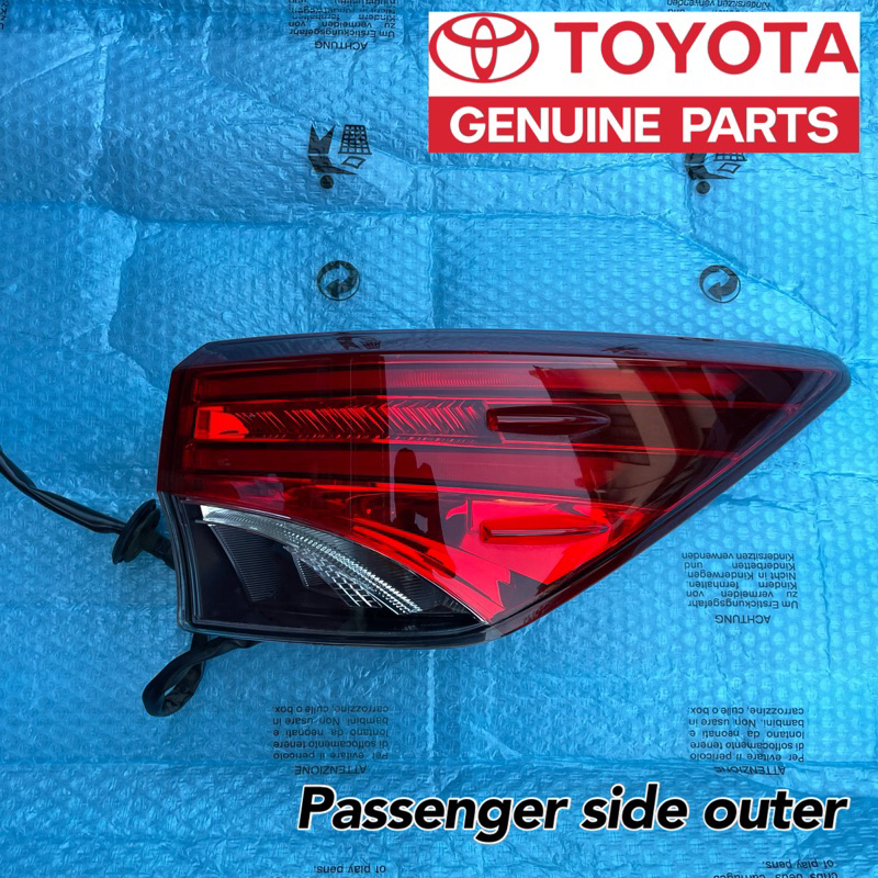 genuine toyota fortuner tail light passenger side original tailight