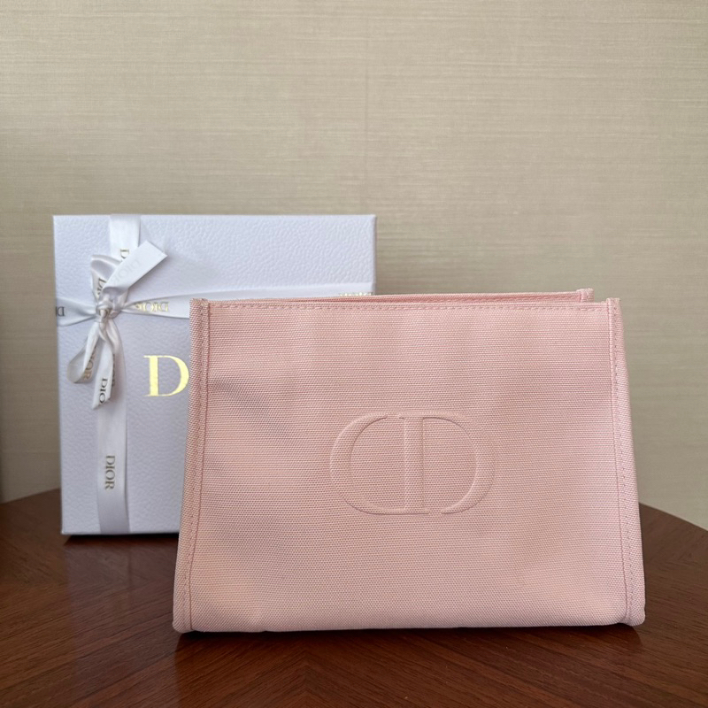 Authentic Christian Dior Makeup Bag/ Toiletry Pouch Large Size Shopee