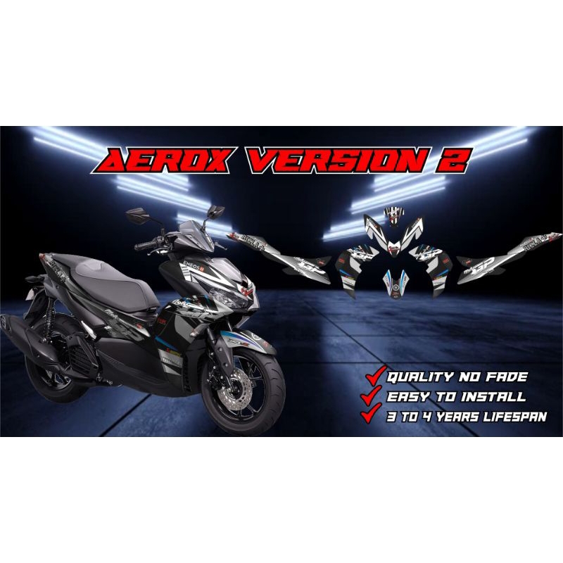 Yamaha Aerox V2 Decals Sticker Shopee Philippines