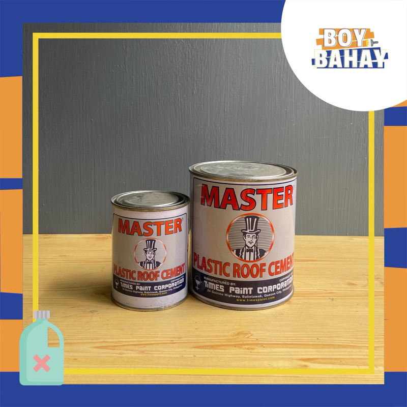 Master Plastic Roof Cement Size 370 And 950g Shopee Philippines
