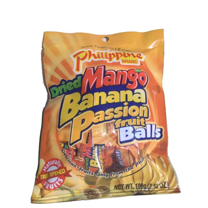 Cebu Dried mango banana passion fruit balls 100g cebu delicacy