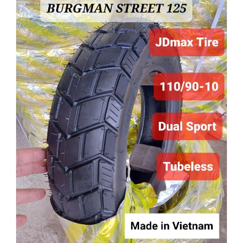 BURGMAN TIRE, 110/90-10 & 110/70-12 DUAL SPORT wet and dry Màkapit ...