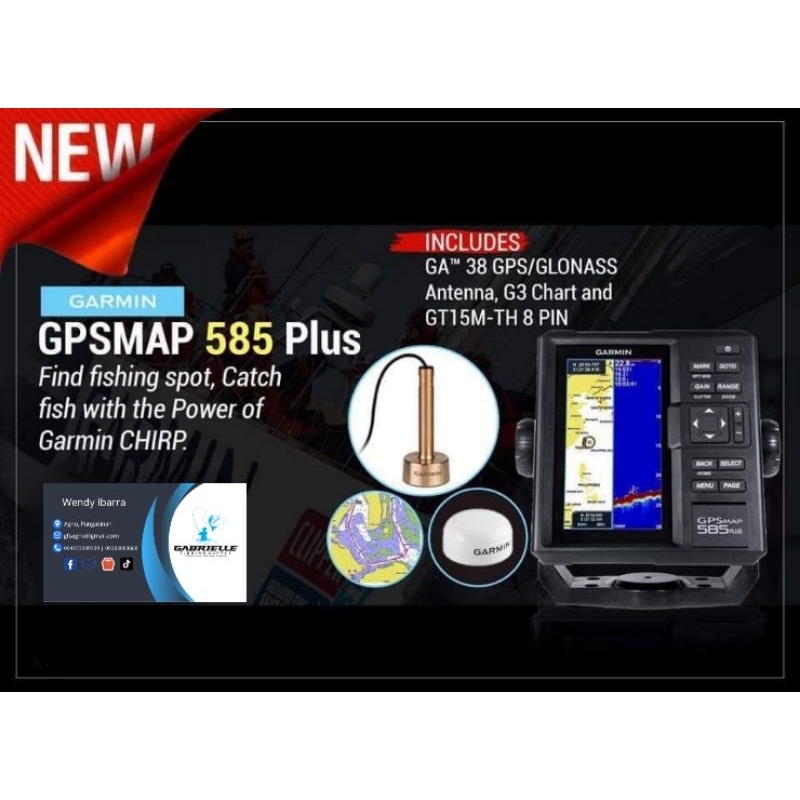 Garmin GPSMAP 585 Plus 1 Year Warranty Authorized Garmin Dealer