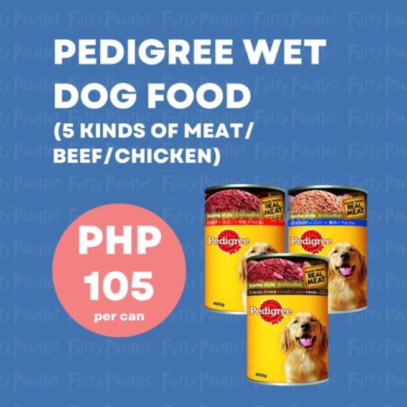 Pedigree Wet Dog Food in Can (400g) Shopee Philippines