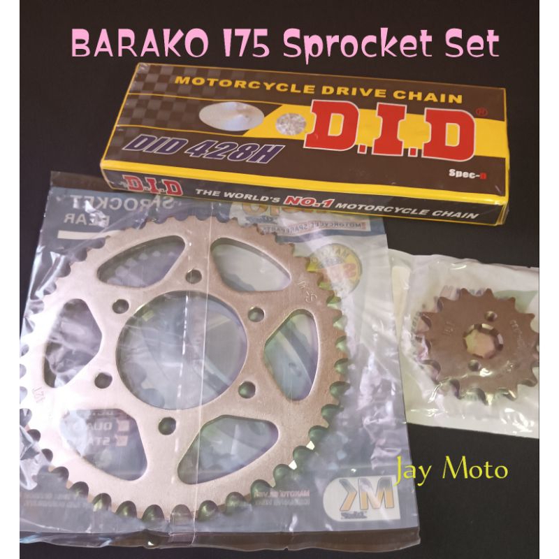 BARAKO 175 SPROCKET SET MAKOTO JAPAN Shopee Philippines