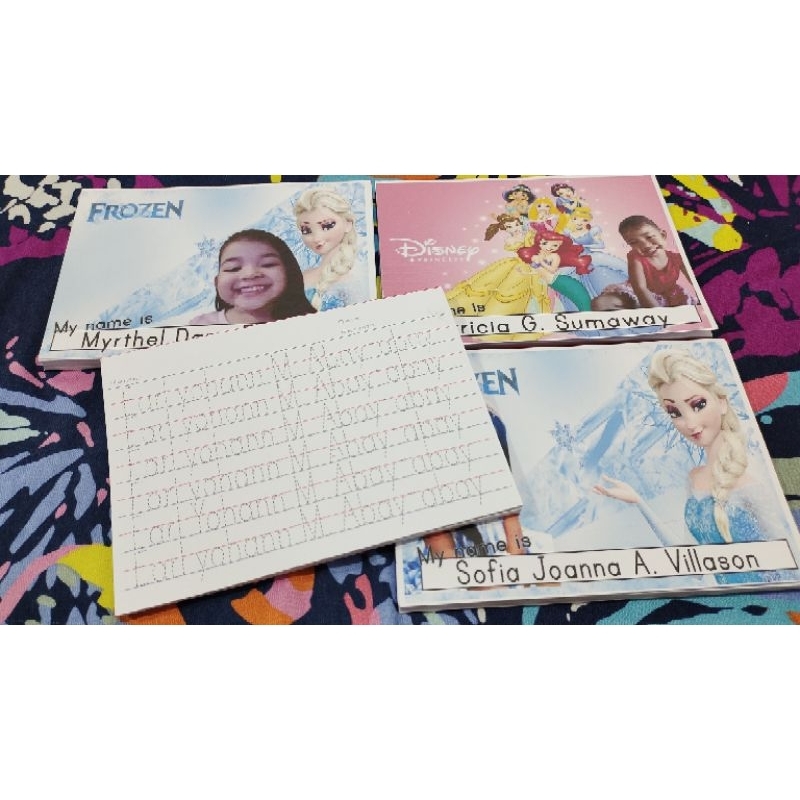 Kids tracing pads cursive and non cursive name tracing alphabet