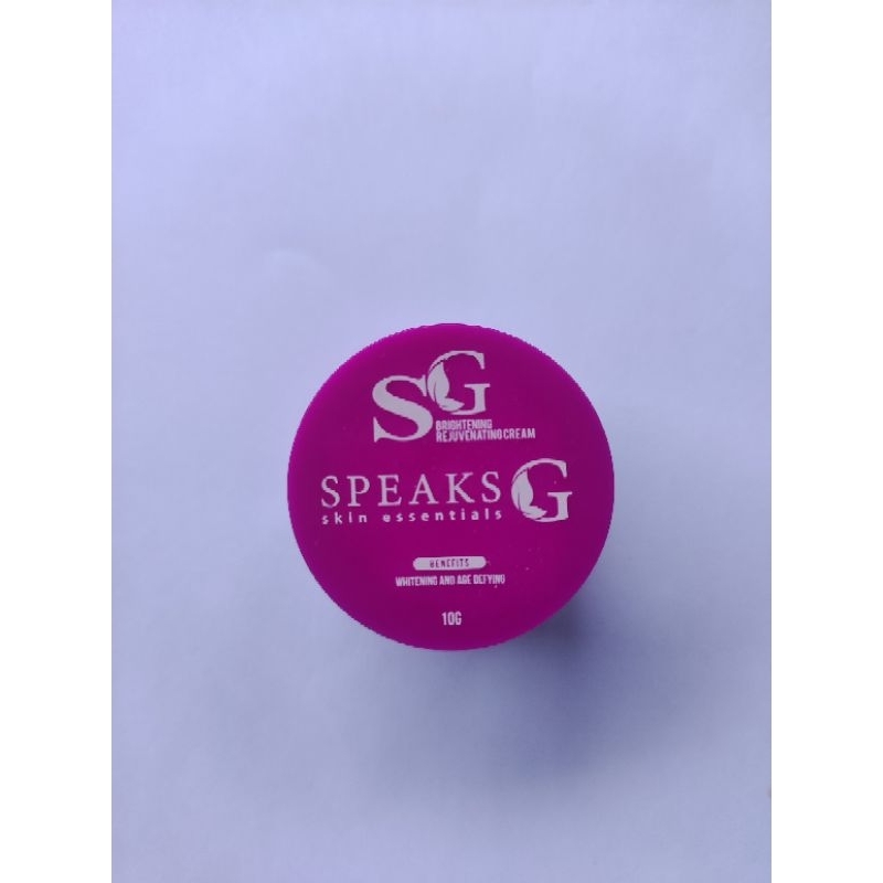 Speaks G REJUVENATING CREAM / TONER / SOAP Shopee Philippines