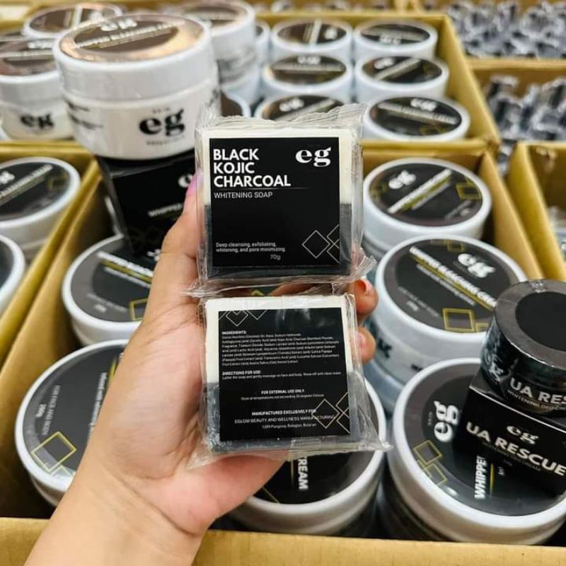 Black Kojic Charcoal Whitening Soap Shopee Philippines