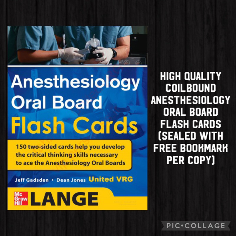 Anesthesiology Oral Board Flash Cards Anesth Reviewer Shopee Philippines