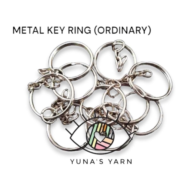 Metal Key Ring (Ordinary) - Set of 10 (w/free jump ring) | Shopee ...