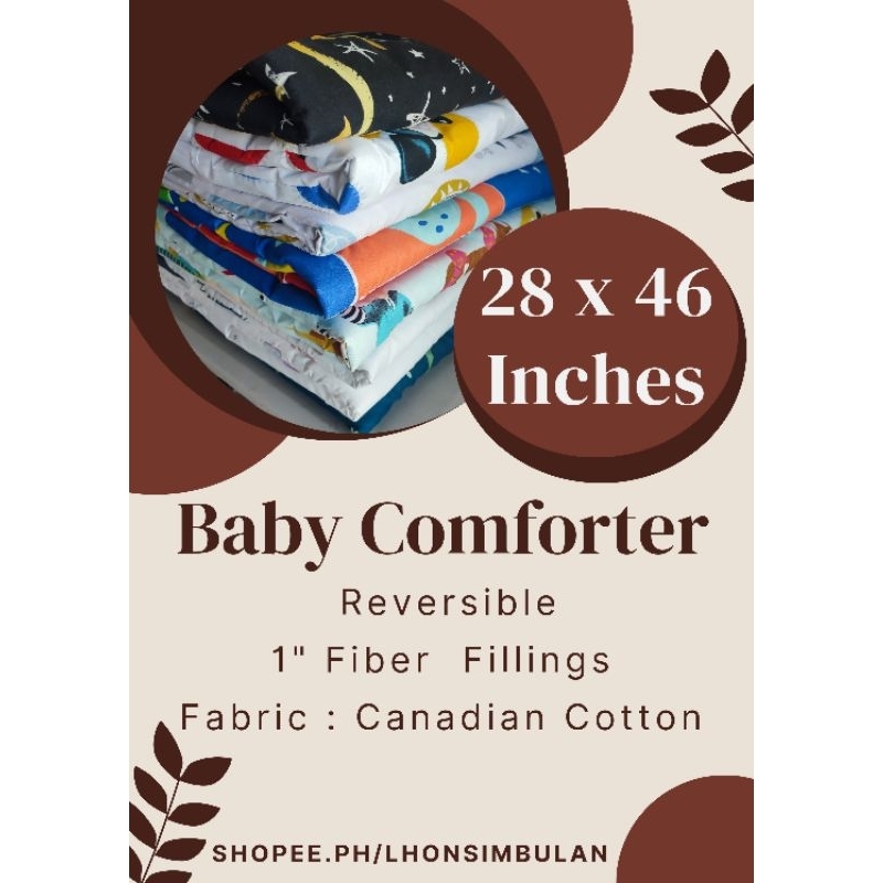 BCF BABY COMFORTER 1" FIBER FILLINGS (ANIMALS) CANADIAN COTTON