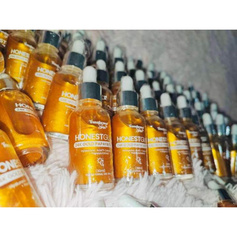 Honest Glow 24k Gold Papaya Serum 30ml. Shopee Philippines