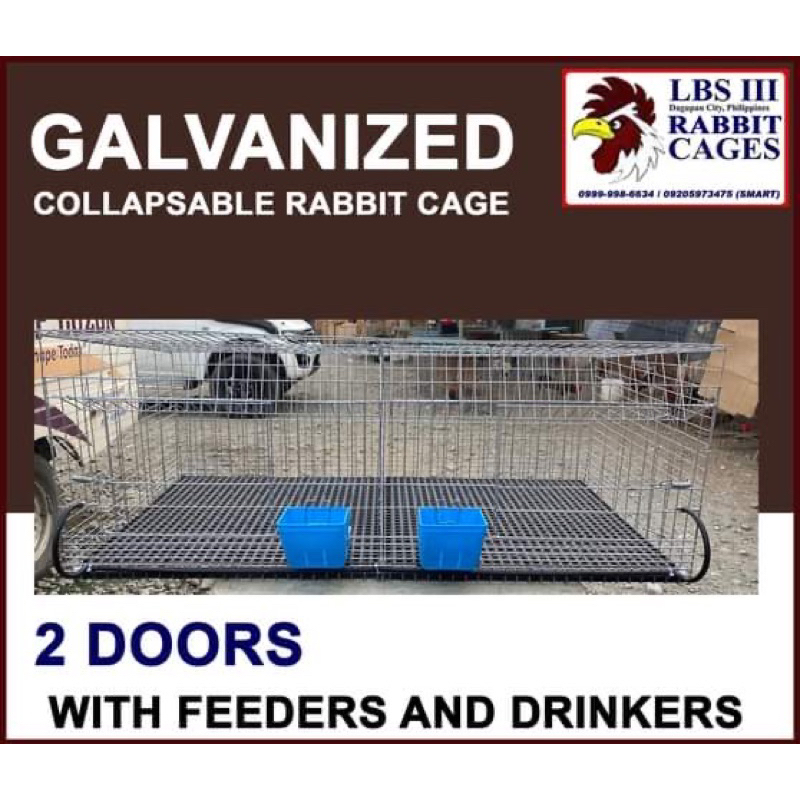 Rabbit cages 2 doors lowest prize | Shopee Philippines