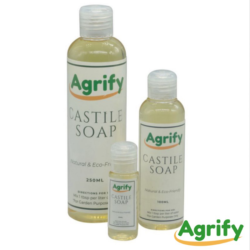 Organic Castile Soap 250ml 100ml 20ml Agrify Neem Oil For Garden Use