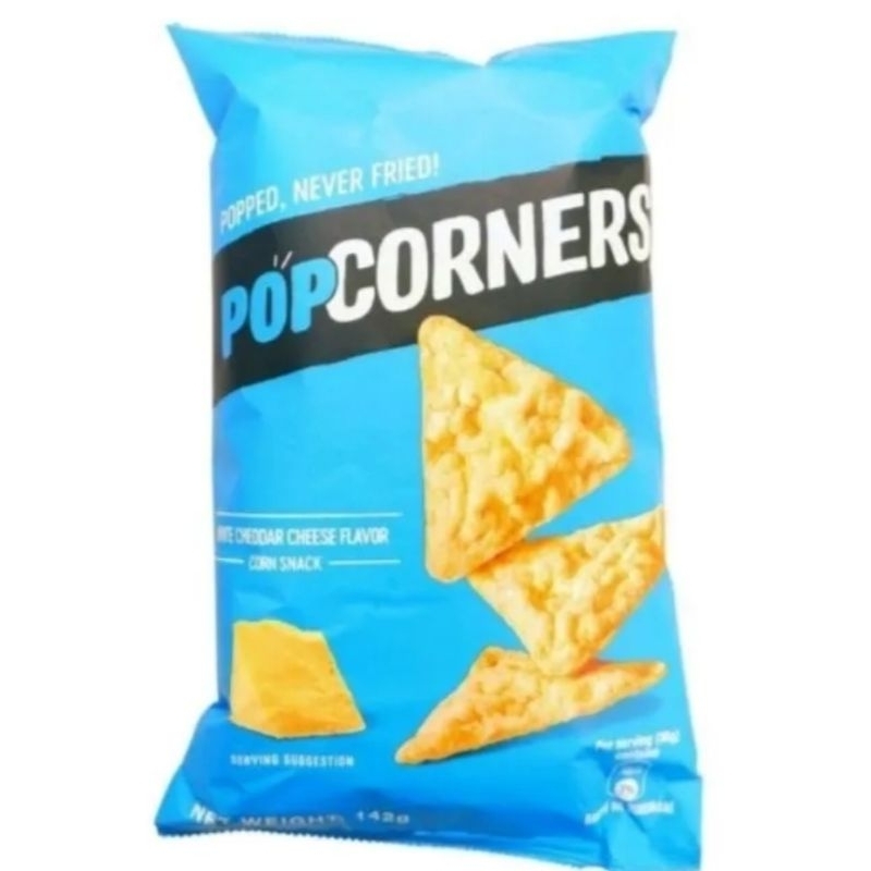 Pop Corners White Cheddar Corn Chips 142g Shopee Philippines