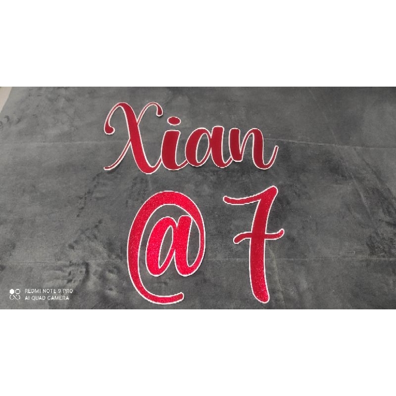 Backdrop personalized lettering for party with outline price per letter ...