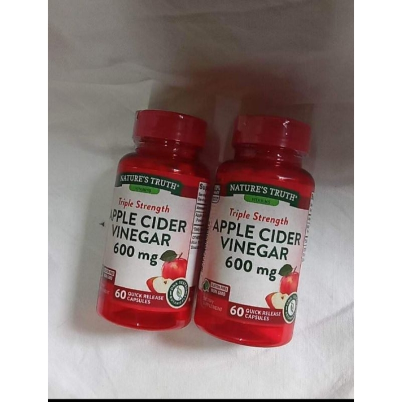 Nature's Truth Apple Cider Vinegar Triple Strength Vitamins 600mg