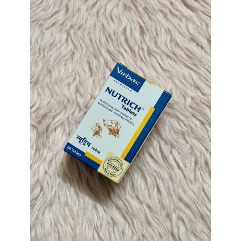 Virbac Nutrich Tablets (Vitamins and Minerals for Pets) 30 Tablets