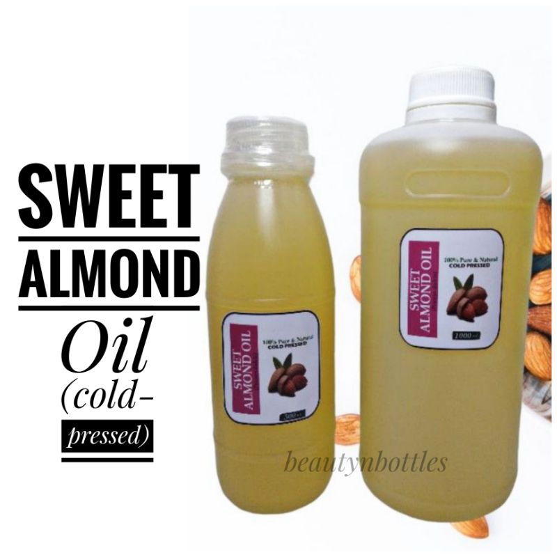 500ml and 1Liter Sweet Almond Oil (coldpressed) Shopee Philippines