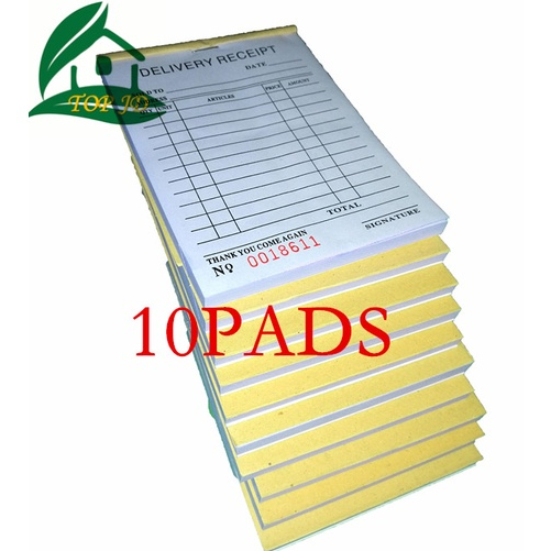 10Pads receipt delivery invoice Duplicate 2COPY small and large 64K 32K ...