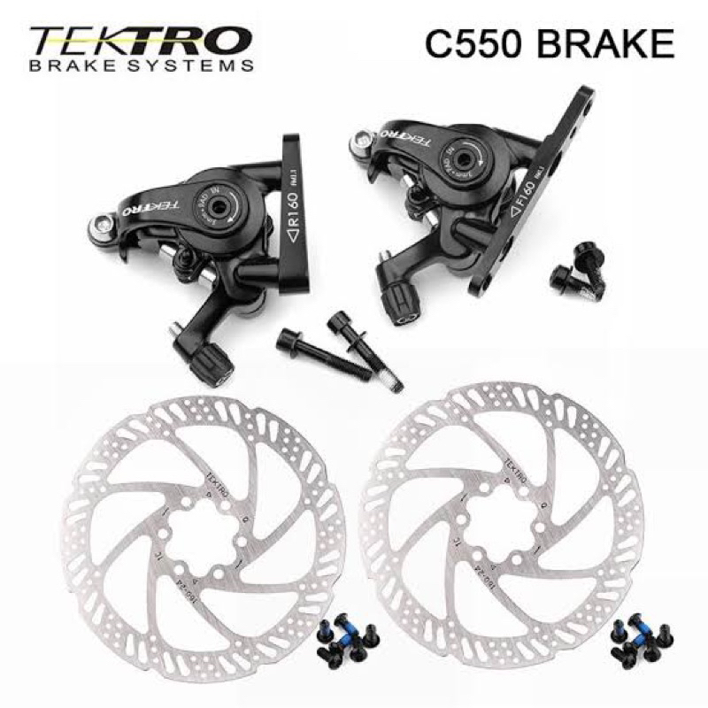 Tektro Flat Mount Road/Gravel bike Disc Caliper Set C550 & C510