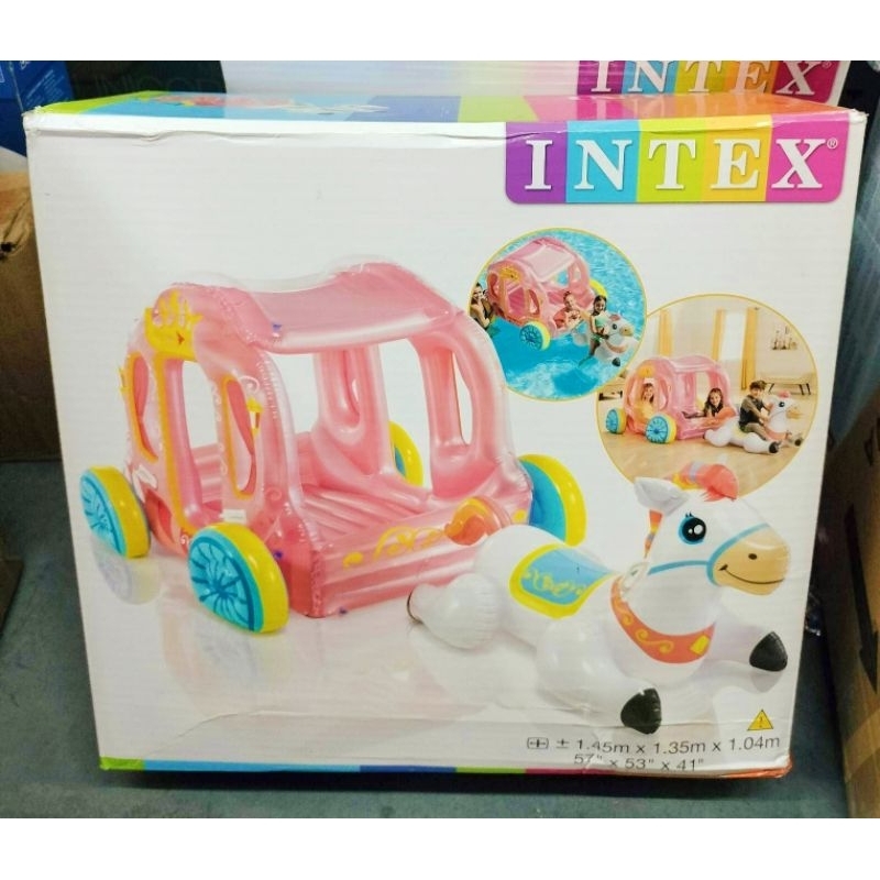 INTEX 56514NP princess carriage , hobbies and toy games float | Shopee ...
