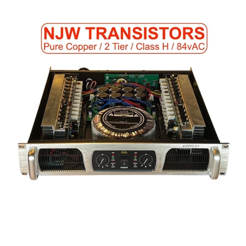 dxb EL3000.2 Power Amplifier 950w RMS x2 8 ohms of Pure Power