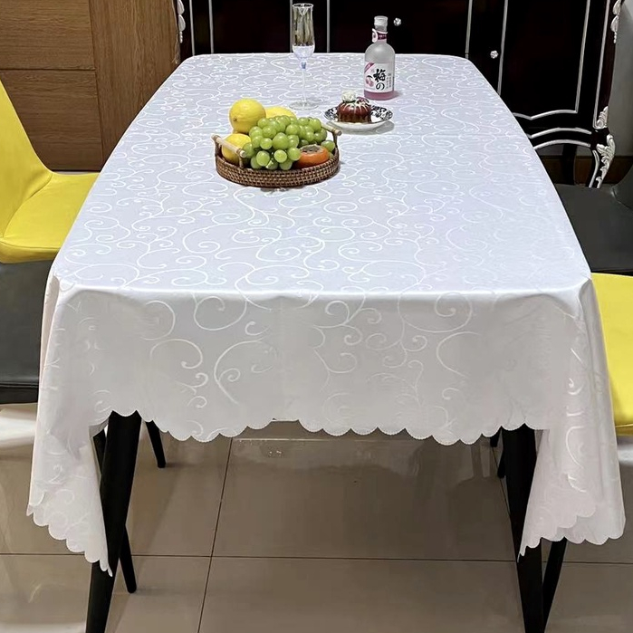 6 seater Table Cover 8 seater Wedding Table Cloth Mantel Cover Plain