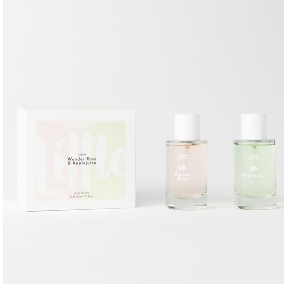 ZARA LITTLE WONDER ROSE 50 ML + LITTLE APPLE JUICE 50 ML EACH EAU DE