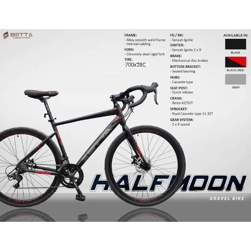 BETTA HALFMOON KEEPER EDITION (ROADBIKE GRAVEL) Shopee Philippines