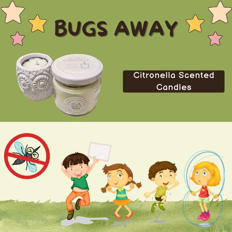 Bugs Away Soy Candle (Citronella) Shopee Philippines