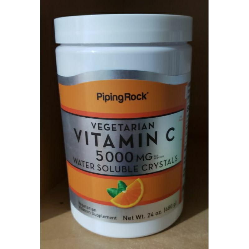 Vitamin C Water Soluble Crystals Powder 680 grams (24 oz) Piping Rock