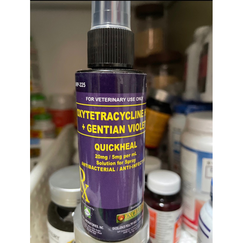 Quickheal oxytetracycline The all around wound spray gentian violet