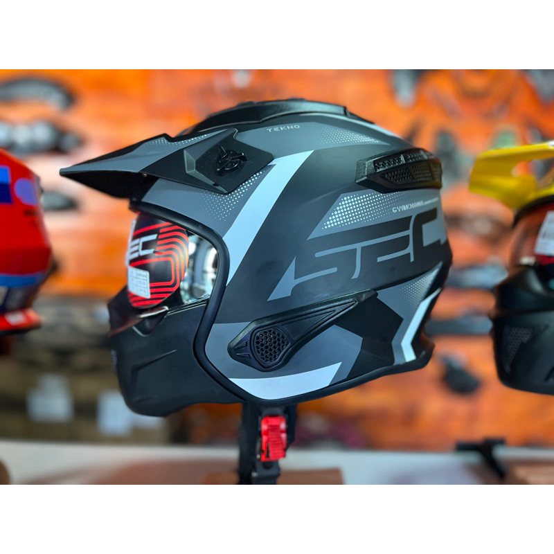 Original SEC Gymkhana Tekno Helmet Limited Edition (Convertible to Half ...