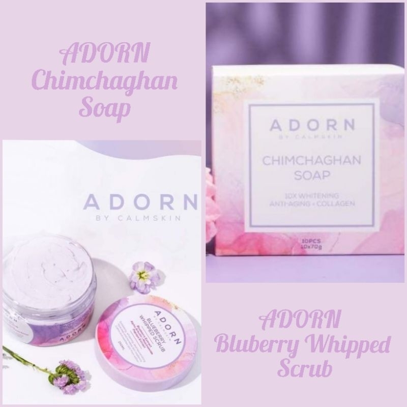 ADORN Blueberry Whipped Scrub / Chimchaghan Soap | Shopee Philippines