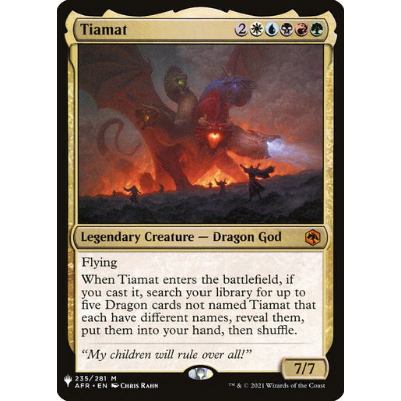 Tiamat - The List - Mythic - MTG Cards | Shopee Philippines