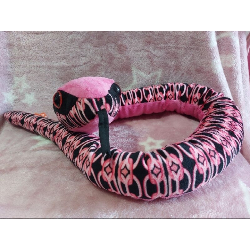 Pink Snake Plush/Stuffed Animal Toy | Shopee Philippines