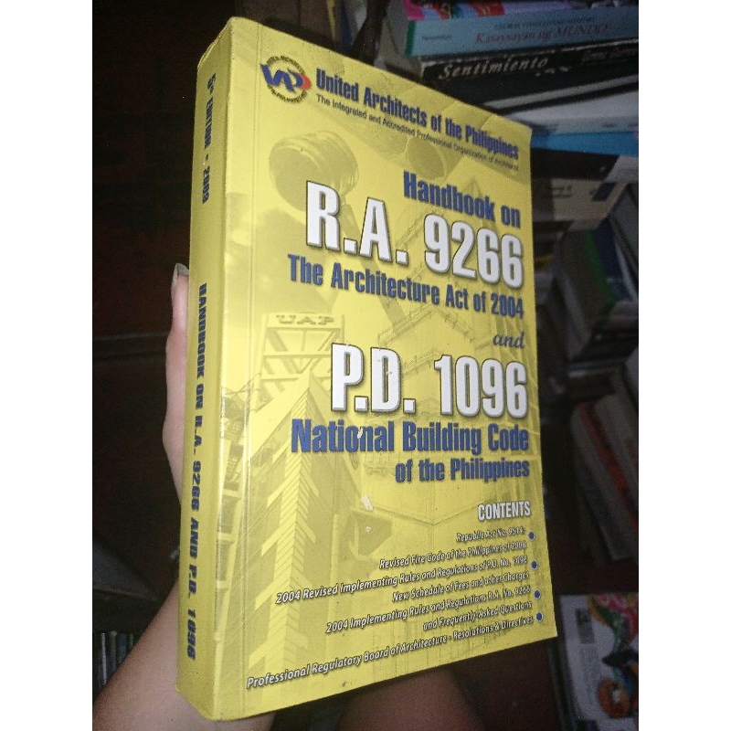 Handbook on RA 9266 the Architecture act of 2004 PD 1096 National