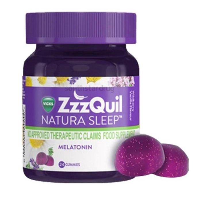 Vicks Zzzquil Melatonin Gummies Natura Sleep 24 Gummies Shopee