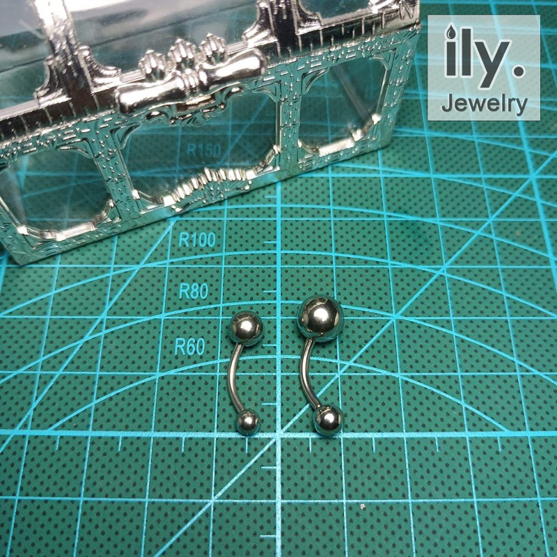 Navel Ring Navel Earrings 8mm and 10mm Upsizing and Downsizing