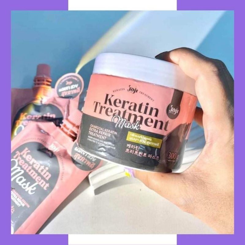 JOJI CHARCOAL KERATIN Hair Treatment Mask from Thailand Shopee