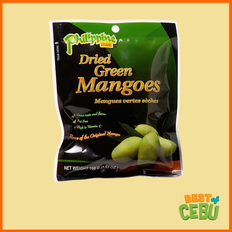 Dried Green Mangoes 100g Philippine Brand Best of Cebu Pasalubong